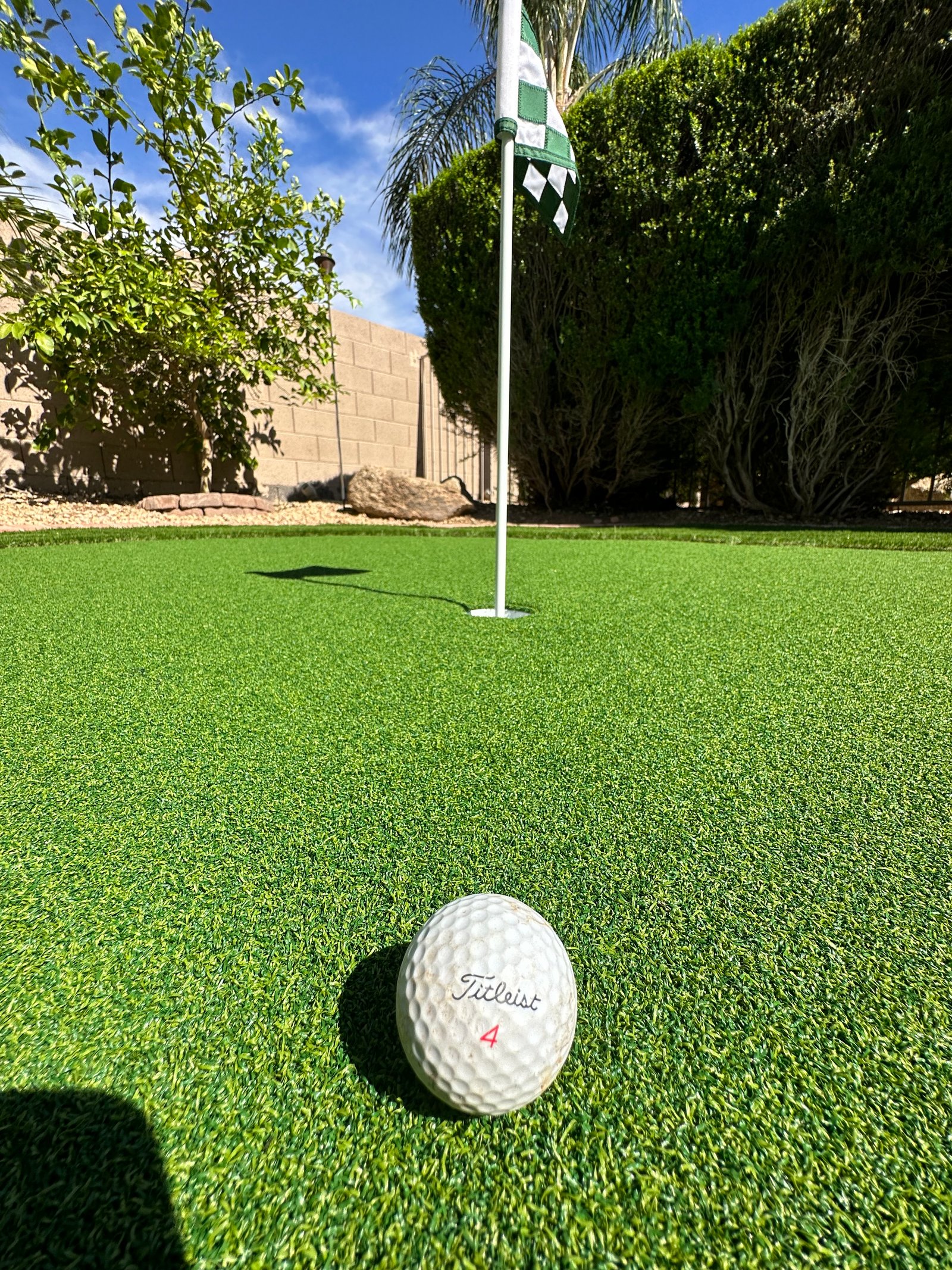 Backyard putting green installation AZ